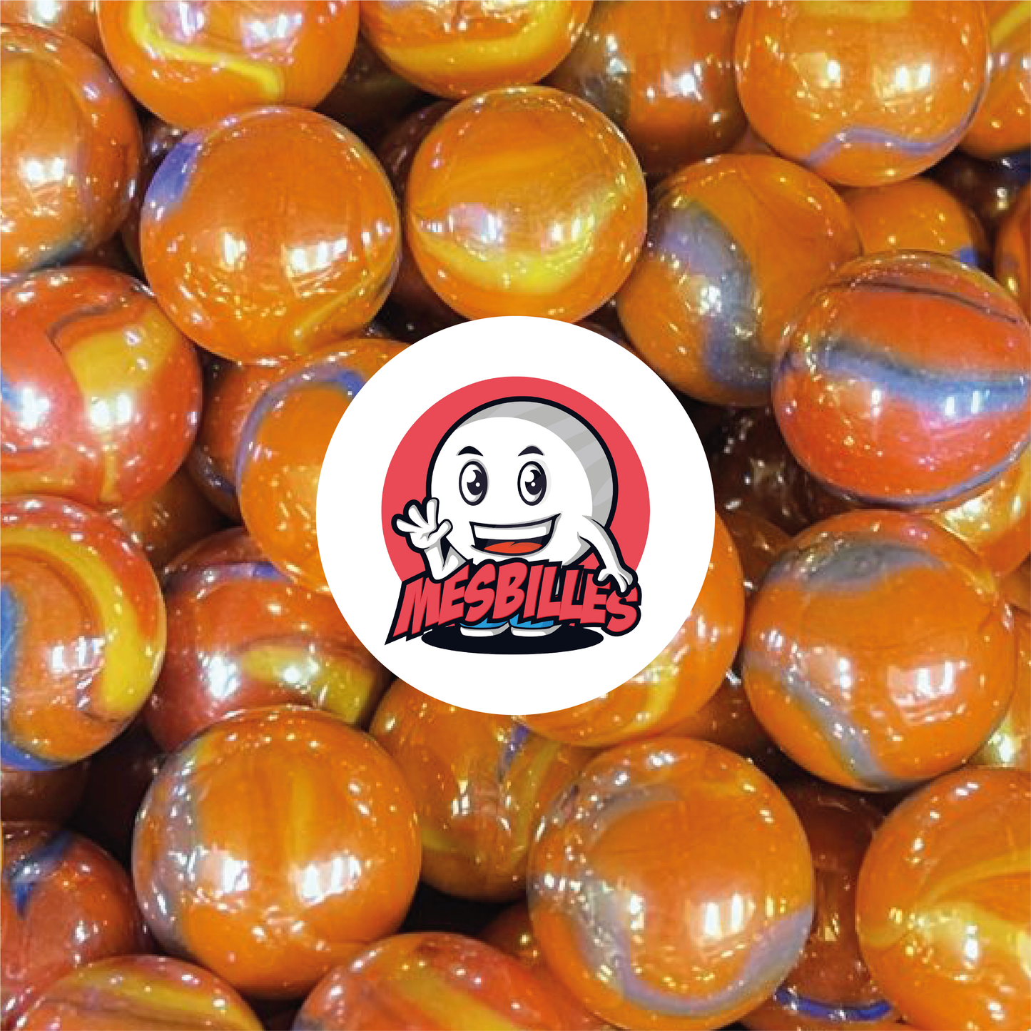 1 Fire Dragon Marble 25 mm