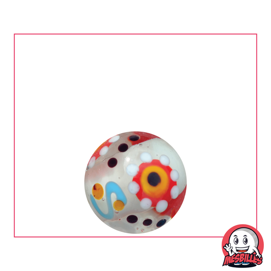 1 White Gear Art Marble 16 mm