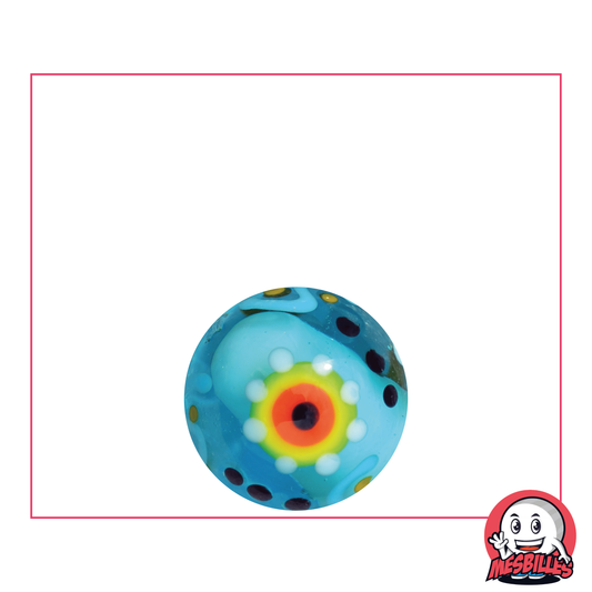 1 Blue Gear Art Marble 16 mm