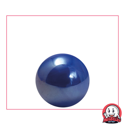 Glossy 22 mm Marble - Blue Opaque and Shiny Glass My-Glassmarbles