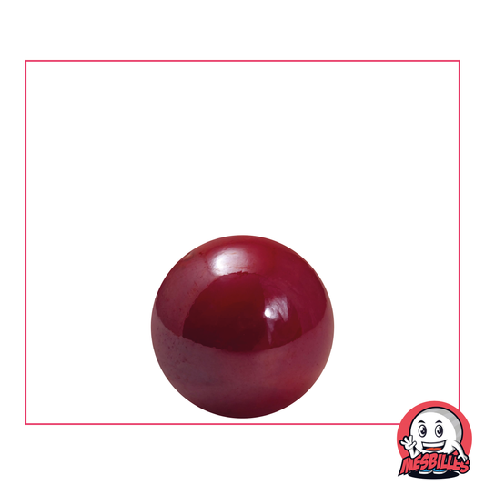 Marble Glossy 16 mm - Opaque Glass and Red Shiny - My-Glassmarbles