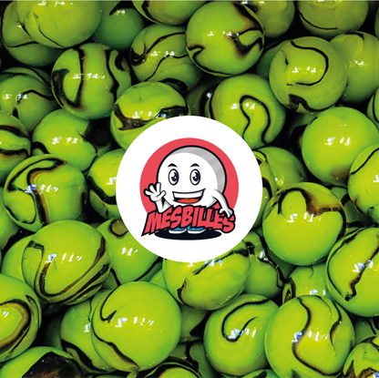 1 Marble Green-Turtle 25 mm