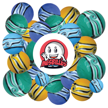 1 Blue Hawaii Art Marble 16 mm