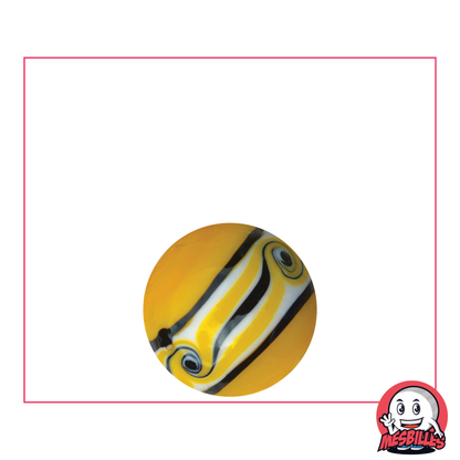 1 Yellow Hawaii Art Marble 16 mm