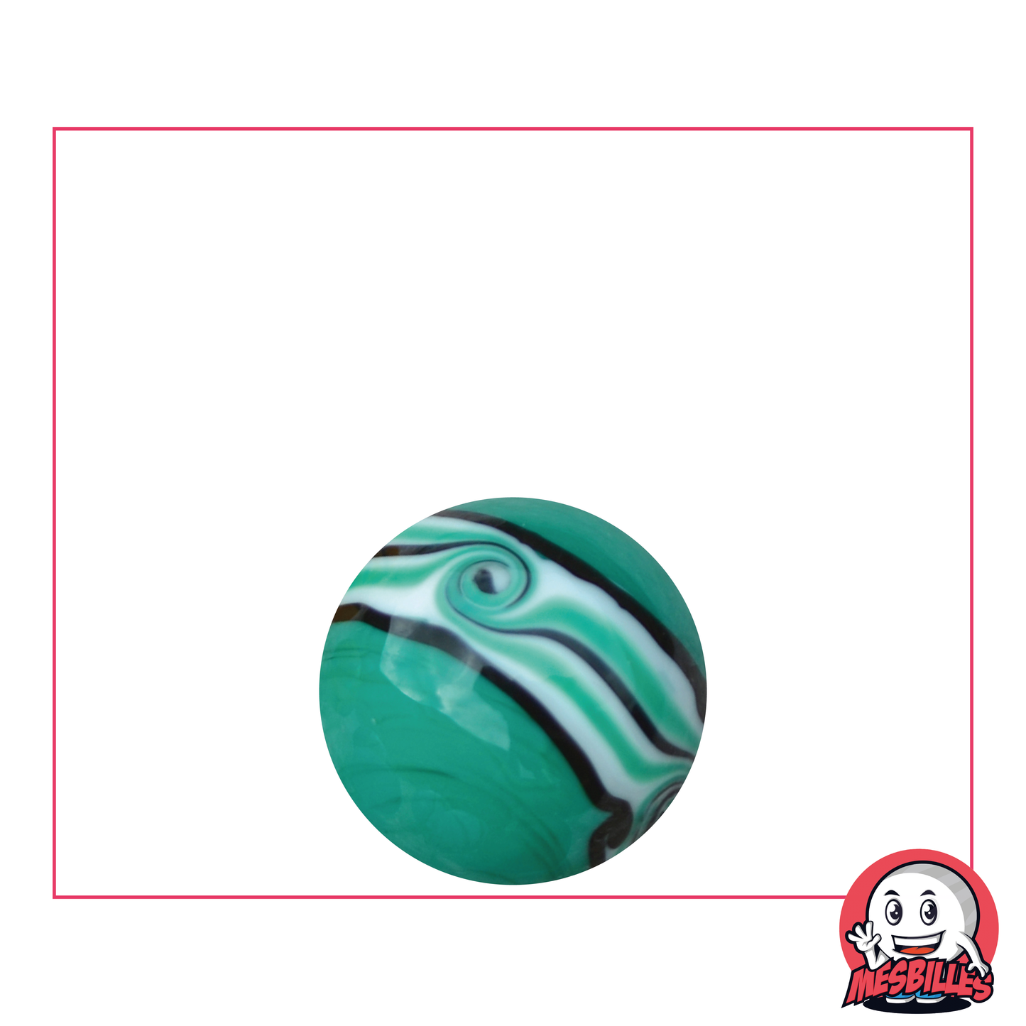 1 Green Hawaiian Marble 16 mm