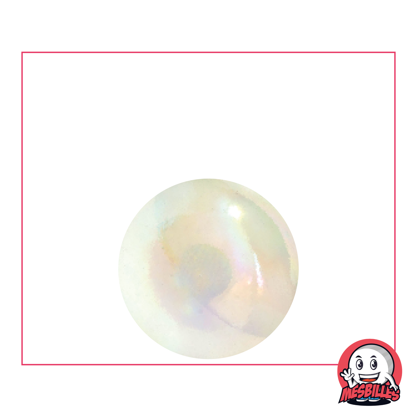 22 mm glass Marbles Translucent round marbles with an Iridescent effect for a unique touch of sparkle.