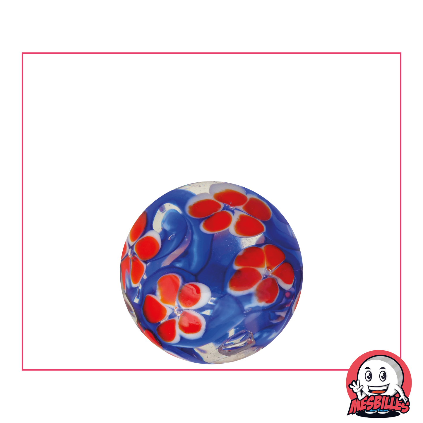 1 Marble Flower Garden Art 22 mm