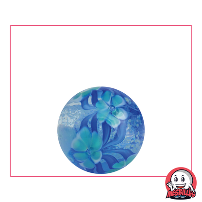 1 Phosphorescent Flower Garden Art Marble 22 mm