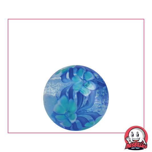 1 Phosphorescent Flower Garden Art Marble 22 mm