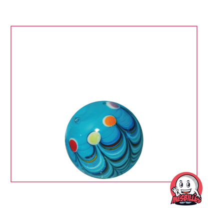 1 Blue Joker Art Marble 16 mm