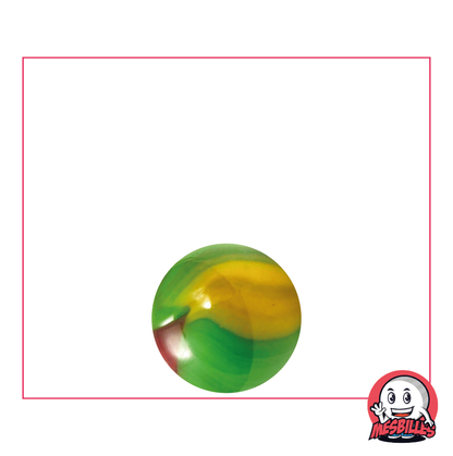 Marble Jungle 14 mm Green Yellow Brown - My-Glassmarbles
