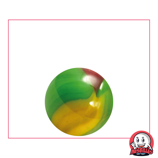 Marble Jungle 22 mm Green Yellow Brown - My-Glassmarbles
