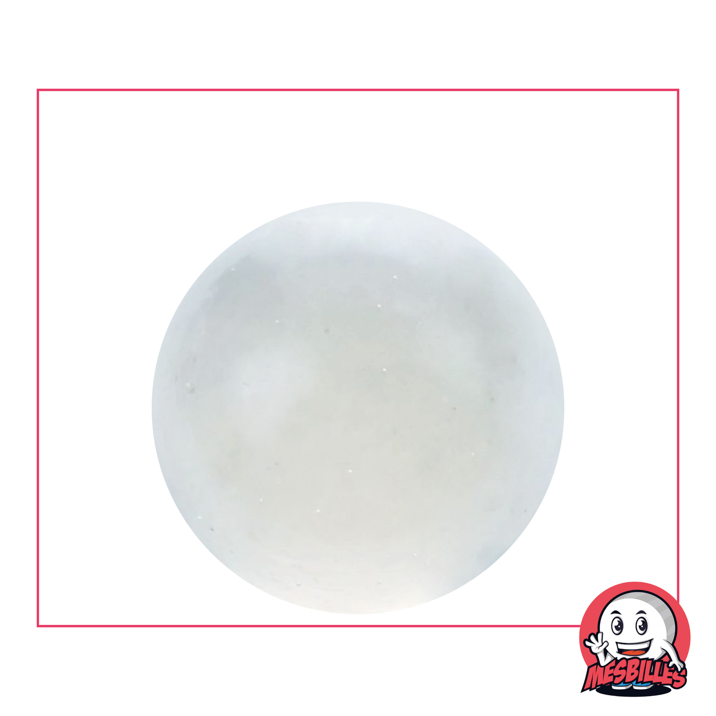 Discover the 35 mm Crystal Light marble, a round translucent crystal-coloured glass marble.