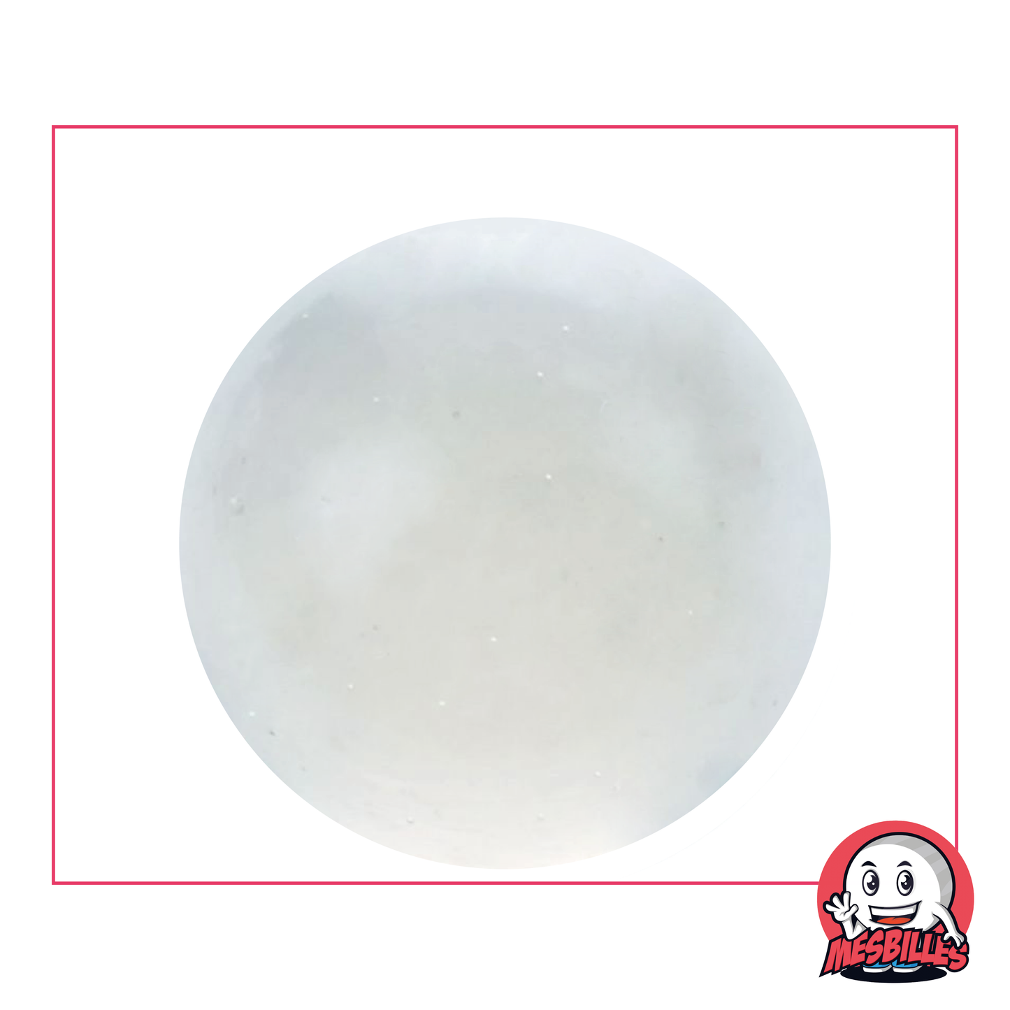 Crystal Marble Light 42 mm, crystal glass marble, whale size marble, very large marble