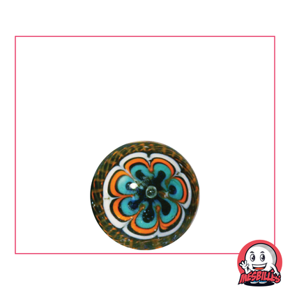 Marble Mandala 16 mm, multicoloured orange - collection of handcrafted items