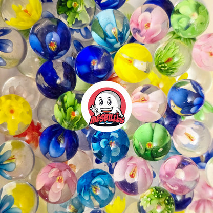 La Bille d'Art Fleur 3D Vert, un bijou artisanal pour aider les à apprécier les choses uniques.