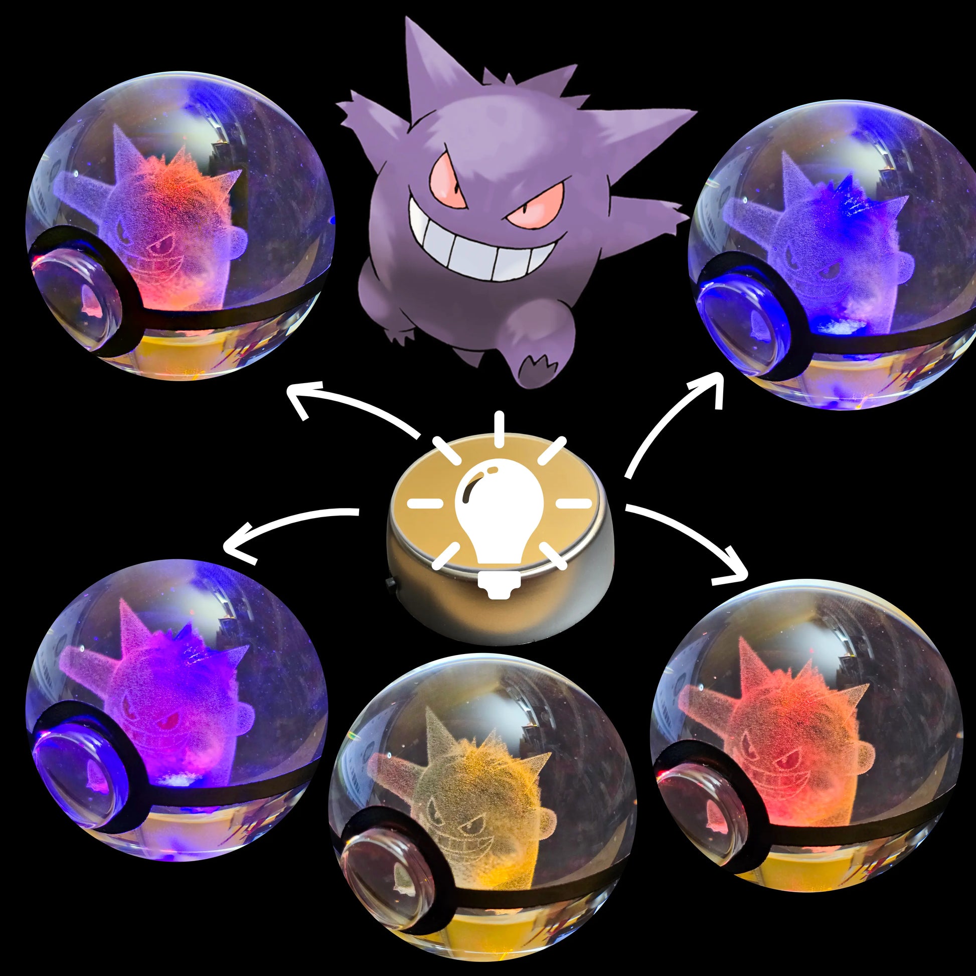 Grande bille transparente avec motif 3D « Ectoplasma » au centre, effet lumineux : pour collection et amoureux des beaux objets