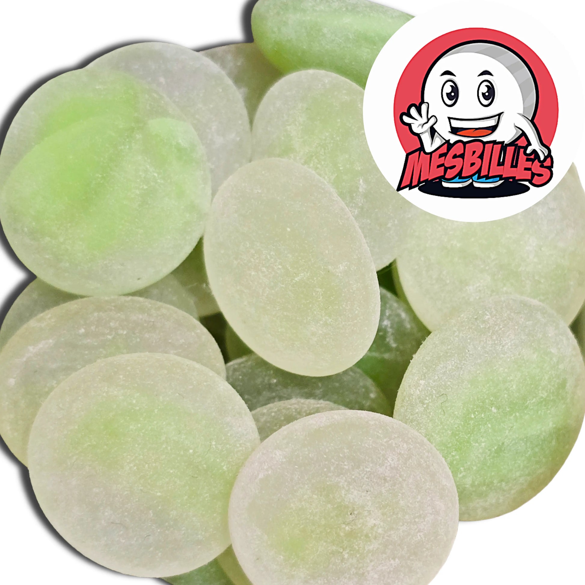 Dans la Grande Famille des Billes Givré, il y a la Bille Plate en verre Dépoli de Couleur Vert.