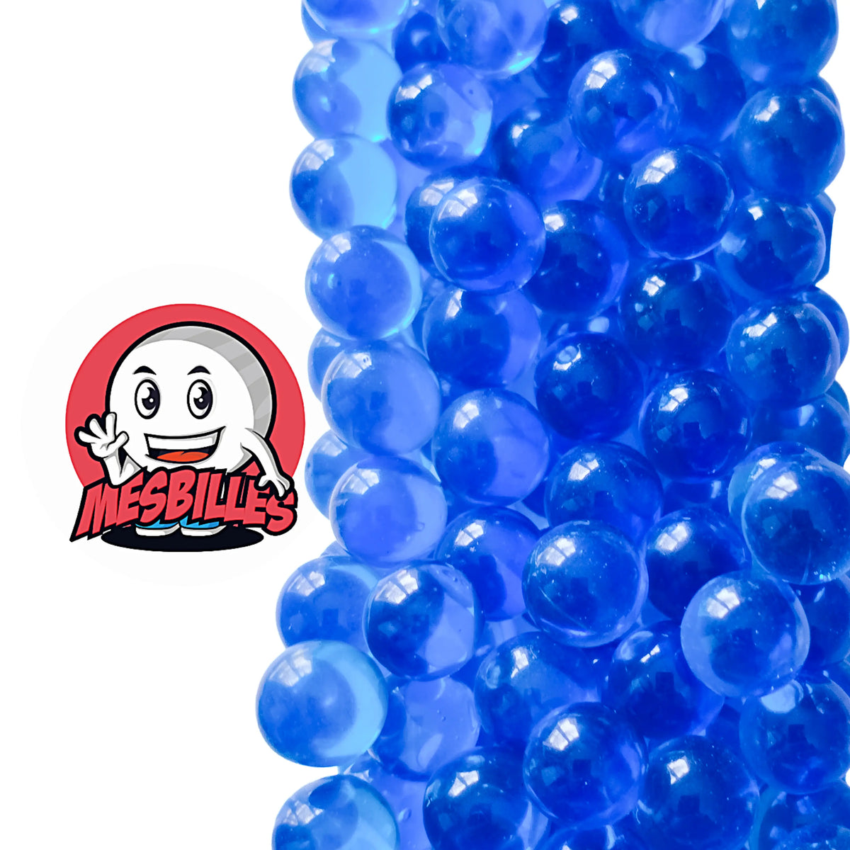 1 Light Blue Soft-Translucent Marble 10 mm