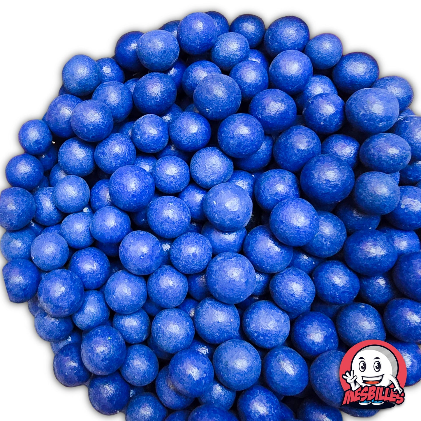 1 Blue Clay Mini Marble 10 mm