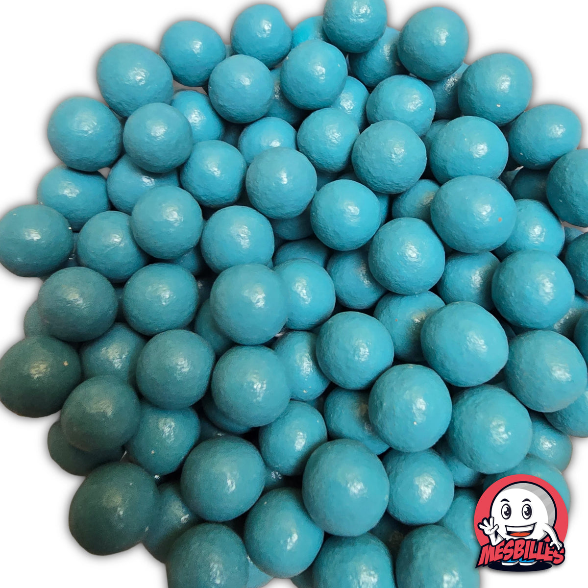 1 Mini Clay Marble, Light Blue, 10 mm