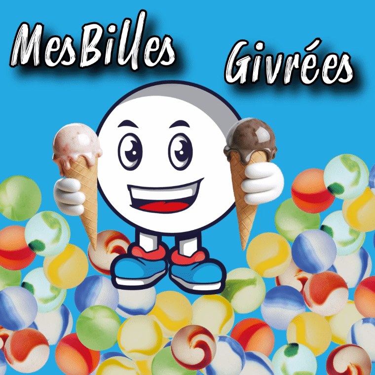 1 Yellow marble Frosted 35 mm