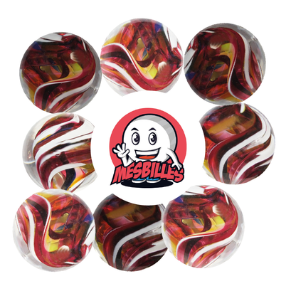 My-Glassmarbles presents the 35 mm Art Mars Attack Marbles.