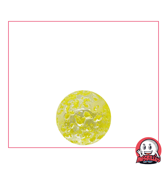Marble Speckled 14 mm translucent glass Yellow - My-Glassmarbles