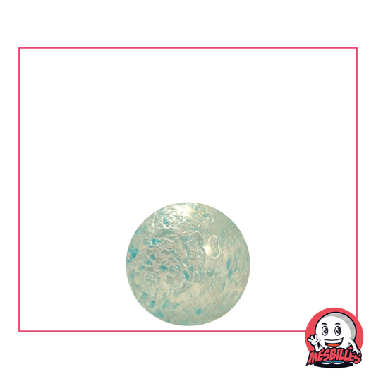 Marble Speckled 14 mm translucent glass covered with blue chips - My-Glassmarbles