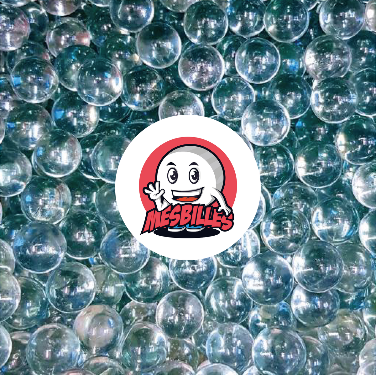 Billes rondes Loupe Cristal réunies, vue d'ensemble