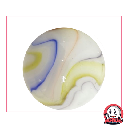 Multi-chiffonnade 42mm Multicolored marble, porcelain marble covered with multi-coloured stripes