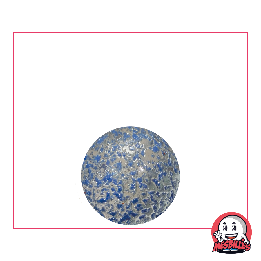 Marble Speckled Dark Blue 16 mm - My-Glassmarbles