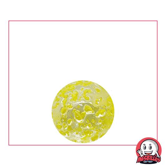 Marble Speckled 16 mm translucent glass Yellow - My-Glassmarbles