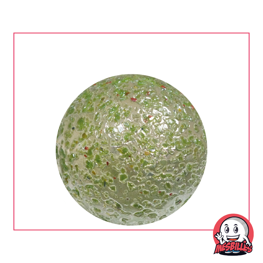 1 Green Nugget Marble 35 mm