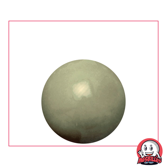 25mm Grey Pearl Bead - Elegant and Mysterious Grey Opaque Glass - My-Glassmarbles