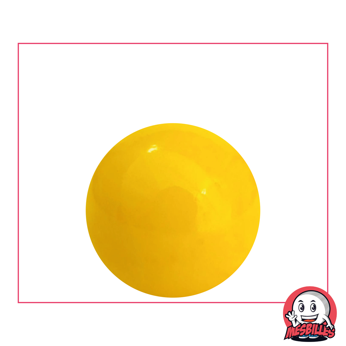 1 Yellow marble Pearl 25 mm
