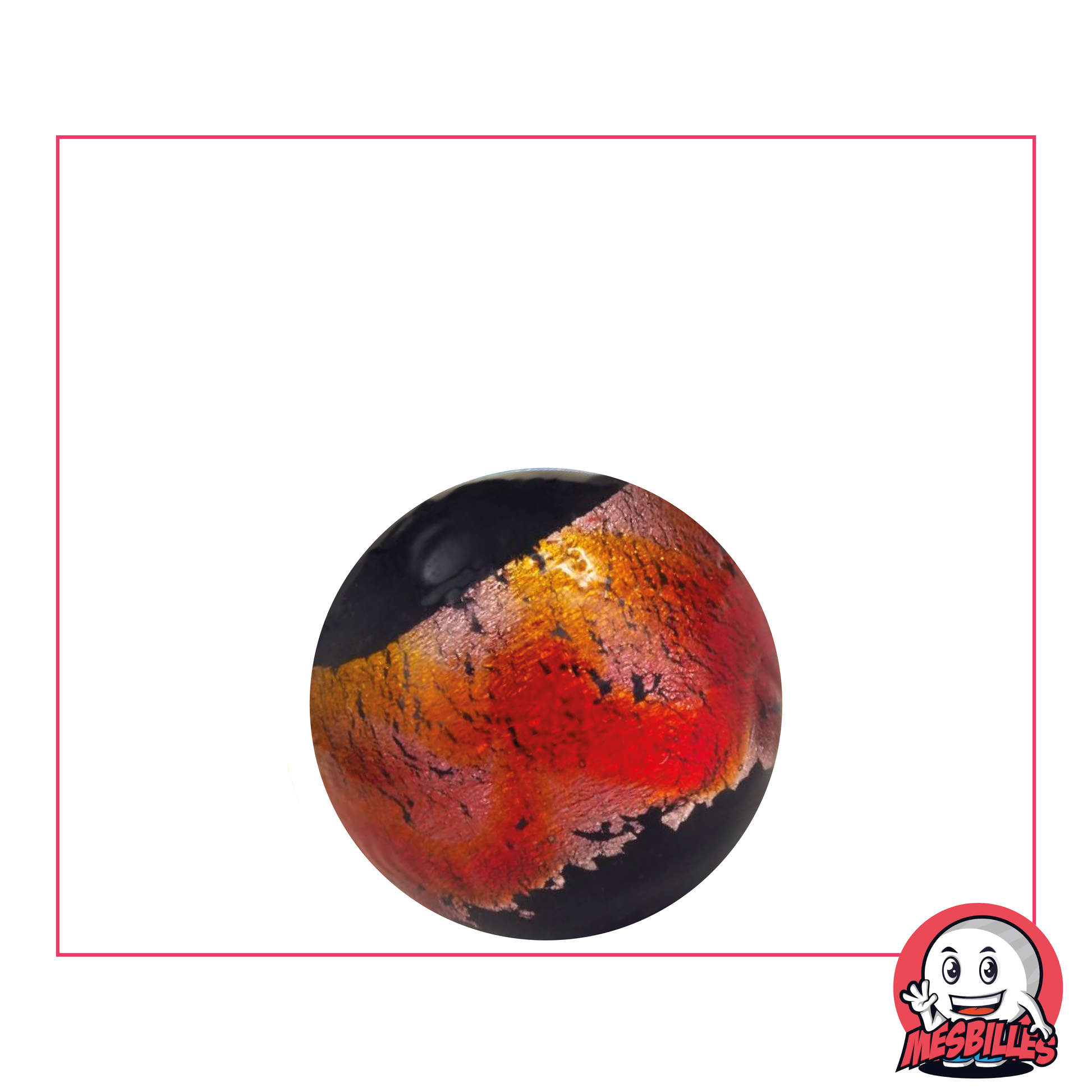Marbles Art Machu Picchu black, red ribbon, limited edition inspired by the history of the Incas.