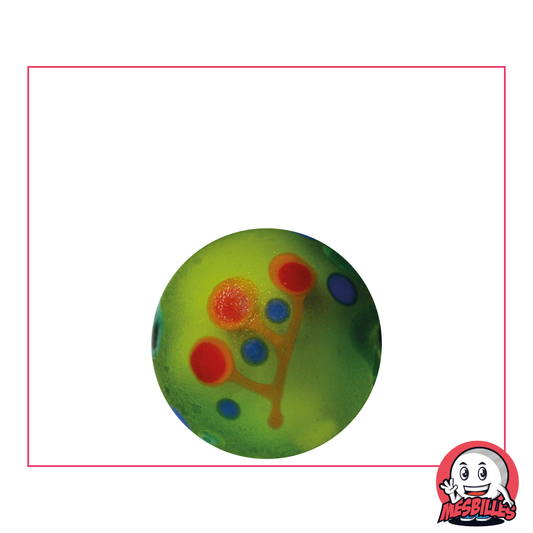 Art Bead Piñata Frosted Green 22 mm, colourful geometric decorations - gift for a friend