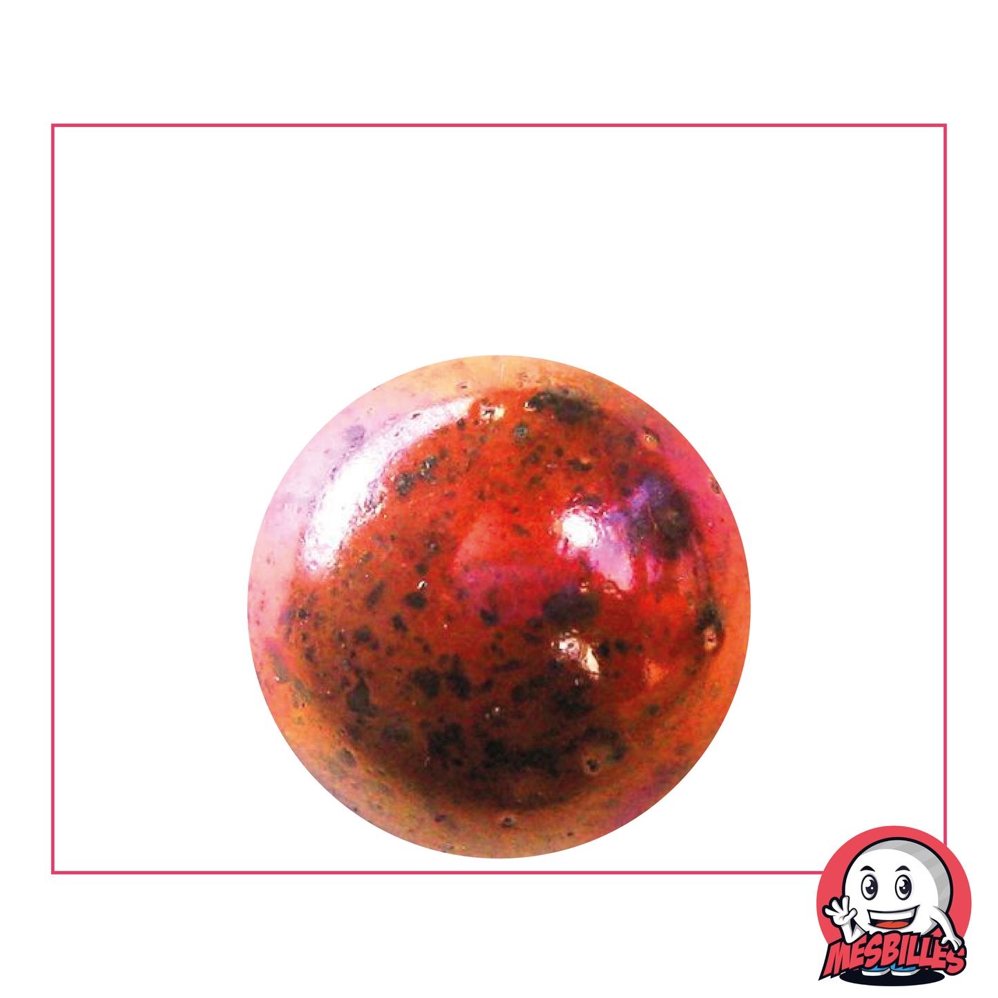1 Marble Red Planet 25 mm