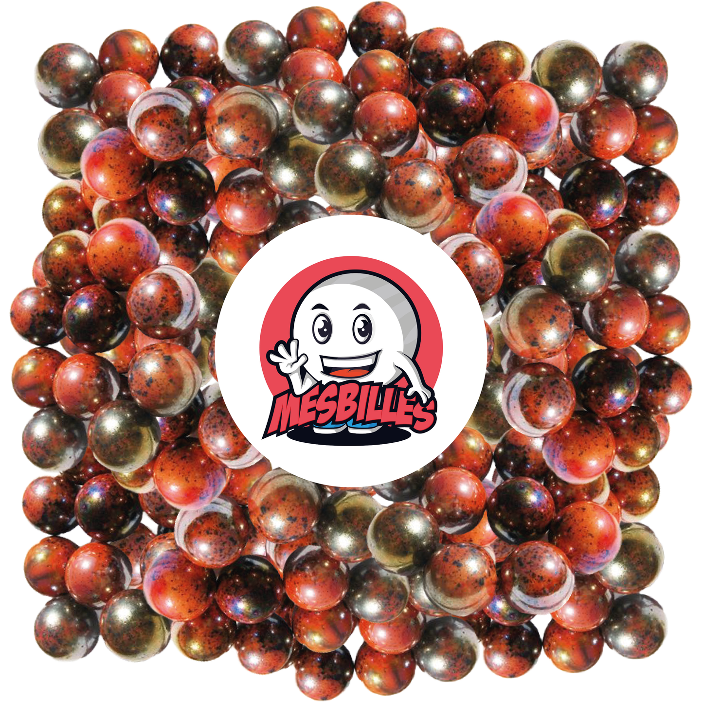 1 Marble Red Planet 25 mm