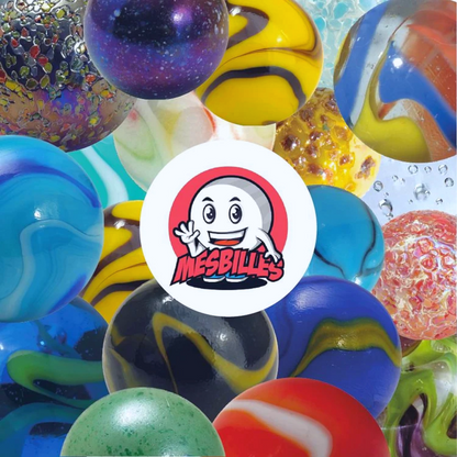 Pack of 25 Large Marbles in glass