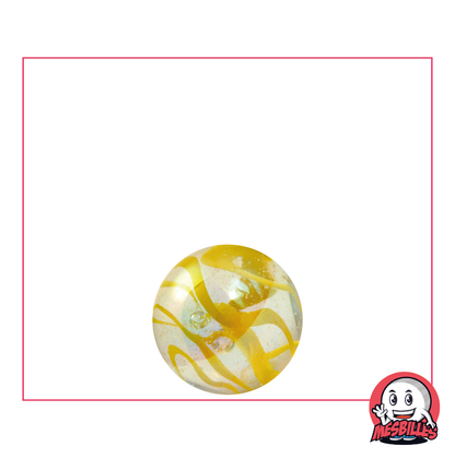 1 Yellow Ribbon Marble 14 mm