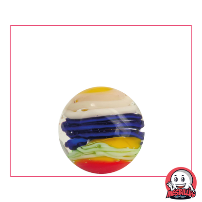 Marbles Art Spiralo Blue 22 mm, with coloured layers including a blue - school and home