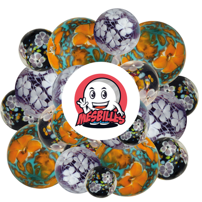 1 Marble Floral Purple Carpet 22 mm