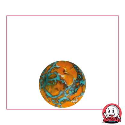 1 Orange Floral Carpet Art Marble 16 mm