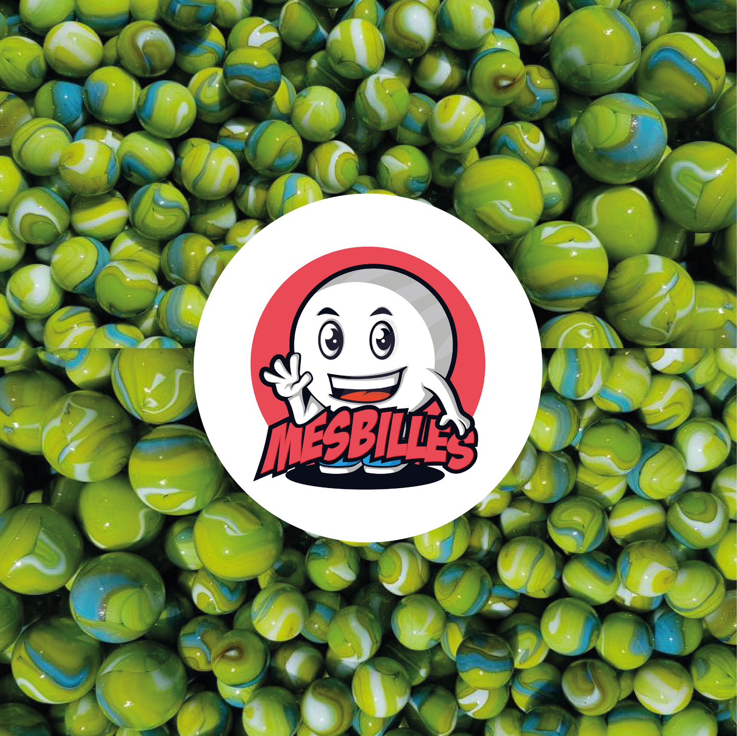 1 Green Tiger Marble 42 mm