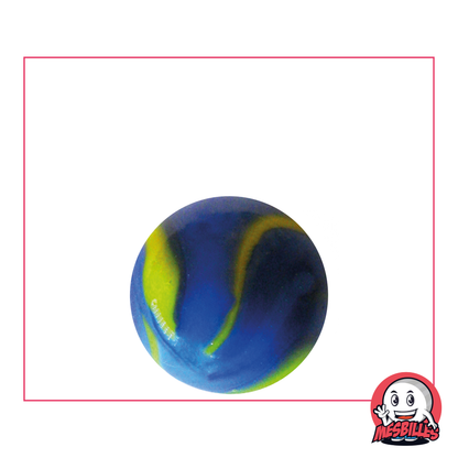 Van Gogh Marble Round marble, blue porcelain look with touches of Yellow, for a unique work of art.