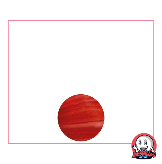 1 Orange Lollipop Marble 10 mm