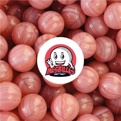 1 Marble Lollipop Rose 10 mm