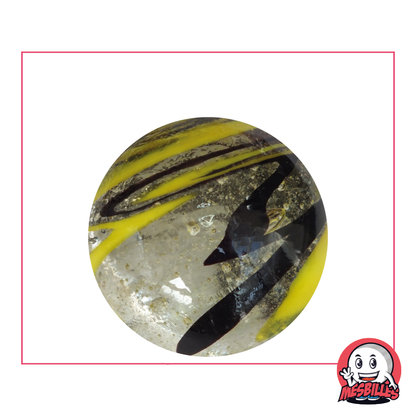 Marble Speedy Black 35 mm, Even the Light Can't Catch - My-Glassmarbles